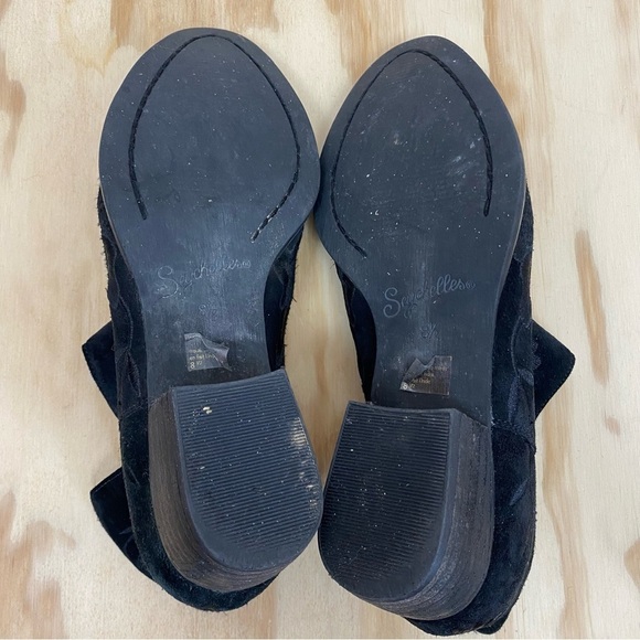 Seychelles Embroidered Black Suede Lantern Bootie - Picture 5 of 7